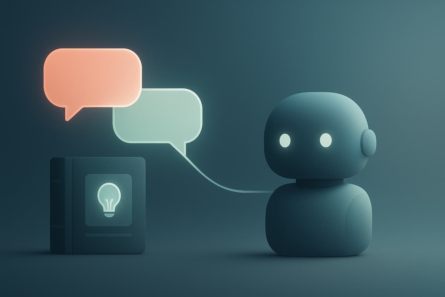 Coastal workspace representing a helpful, grounded AI chatbot